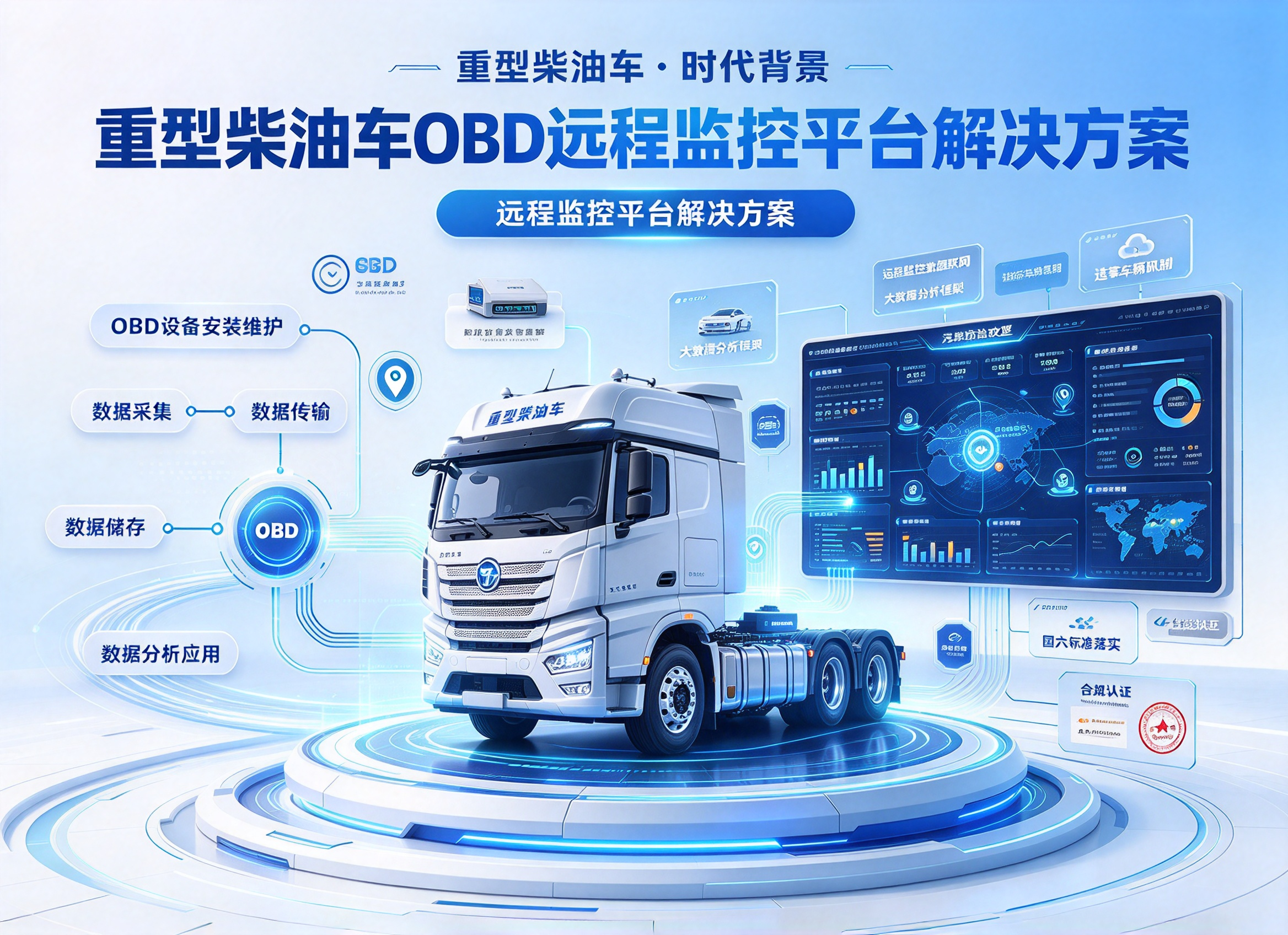 重型柴油车OBD远程监控平台解决方案