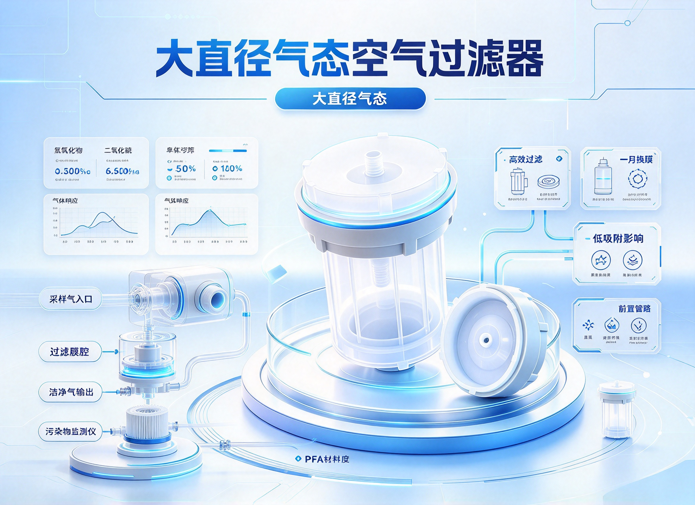 大直径气态空气过滤器