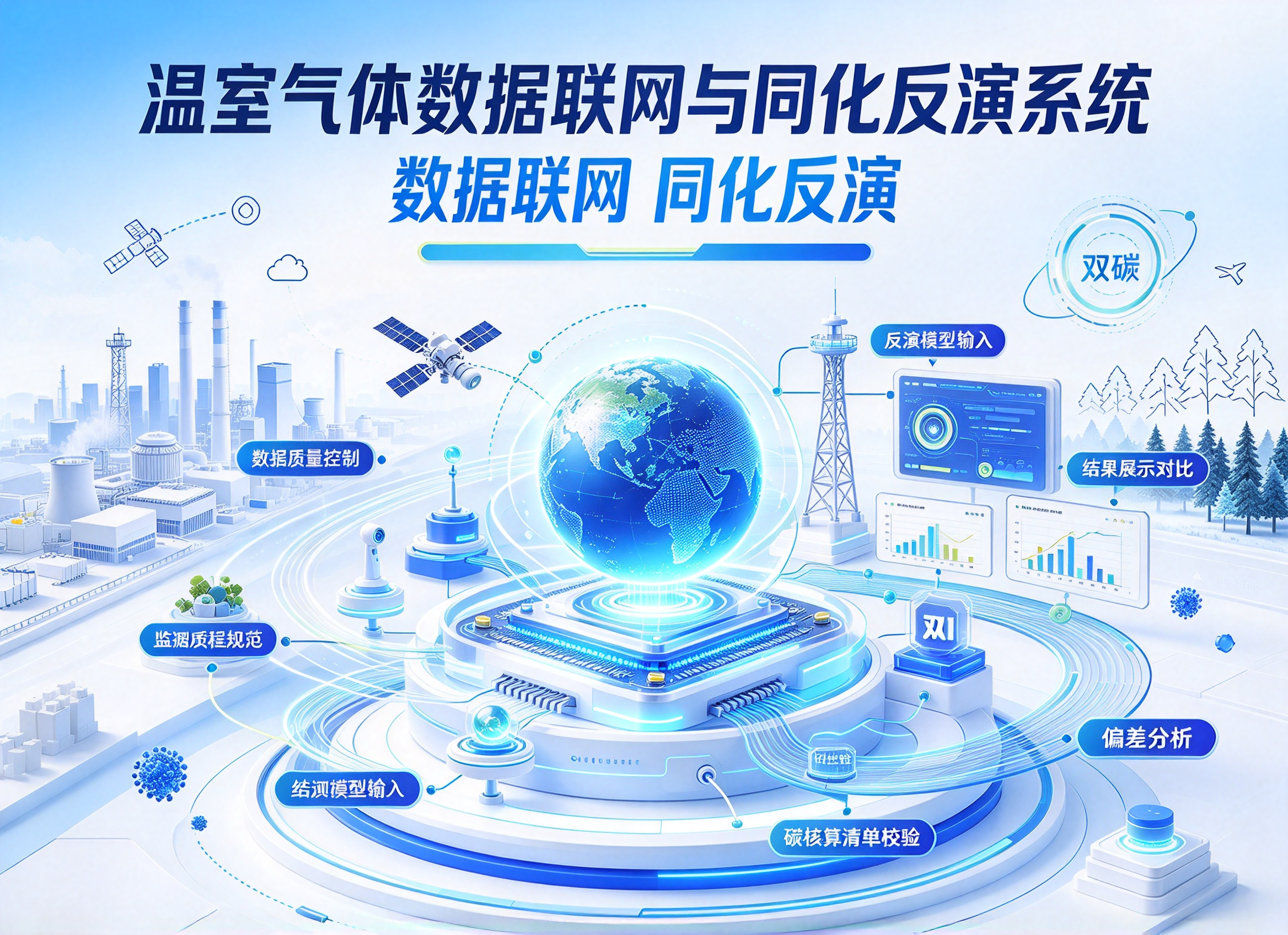 温室气体数据联网与同化反演系统