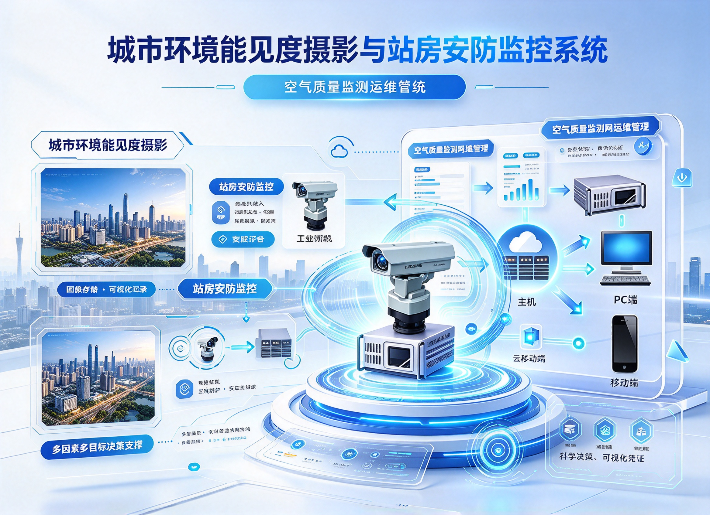 城市环境能见度摄影与站房安防监控系统