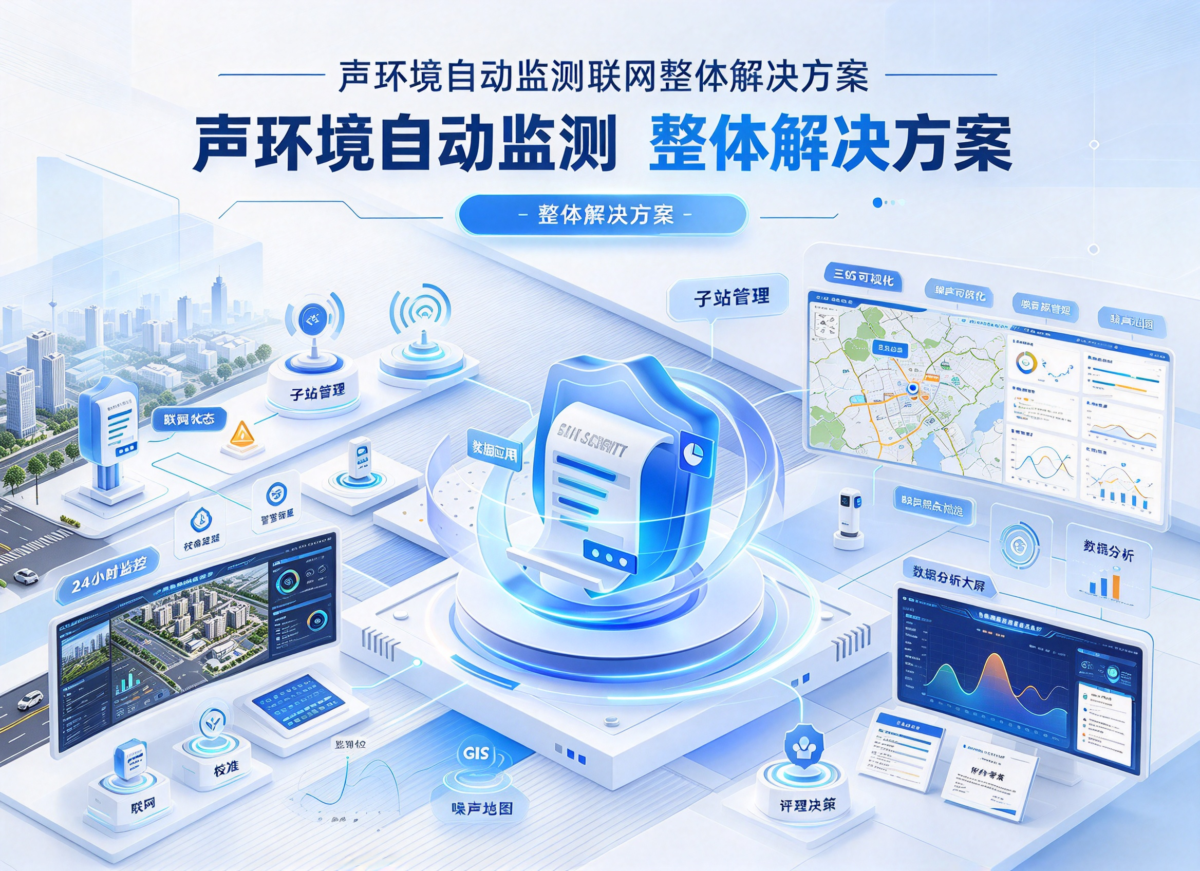 声环境自动监测联网整体解决方案