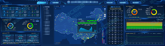 生态环境部信息中心大屏空气质量一张图