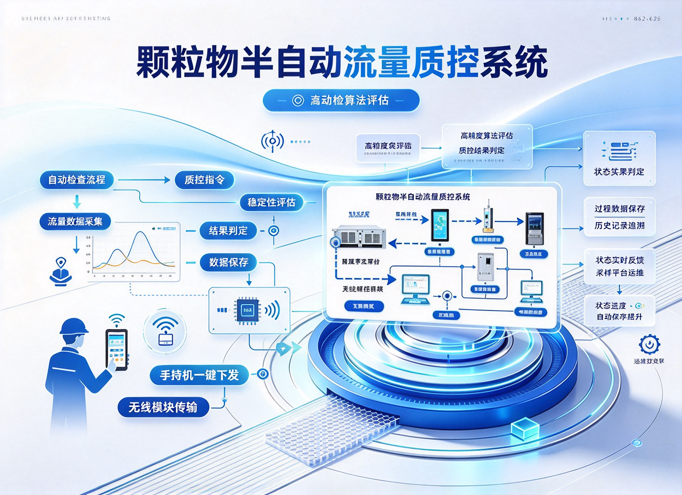 颗粒物半自动流量质控系统